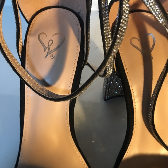 Women Rhinestone Heels - Picture 5 of 6